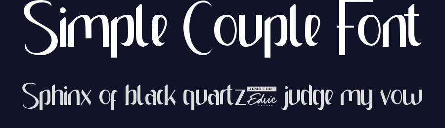 Simple Couple Font by edricstudio — Sans Serif Font — thumbnail 2