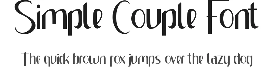 Simple Couple Font by edricstudio — Sans Serif Font