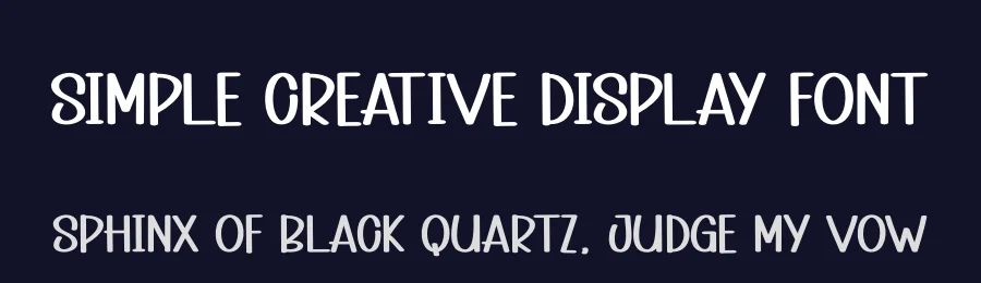 Simple Creative Display Font by andikastudio — Display Font — thumbnail 2