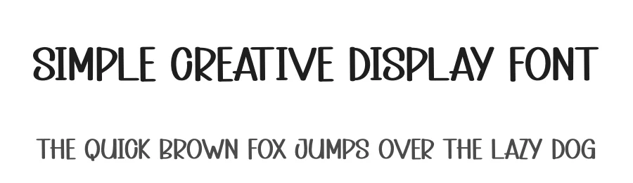 Simple Creative Display Font by andikastudio — Display Font