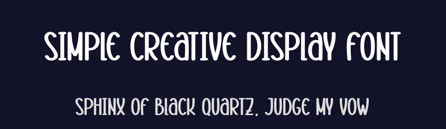 Simple Creative Display Font by creativeletter — Display Font — thumbnail 2