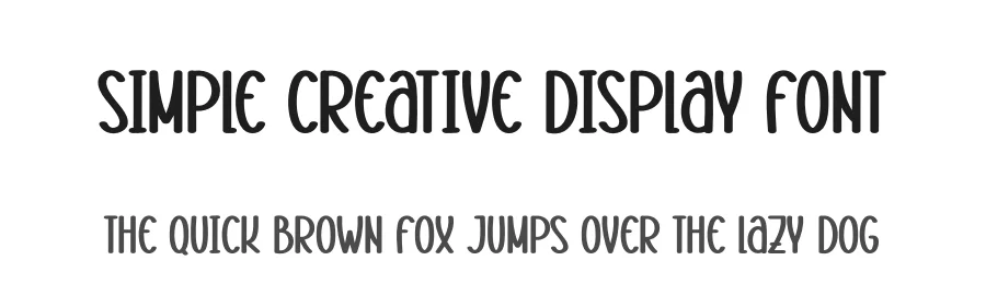 Simple Creative Display Font by creativeletter — Display Font