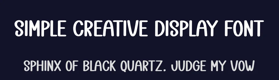 Simple Creative Display Font by creativeletter — Display Font — thumbnail 2