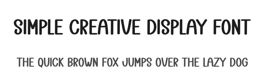 Simple Creative Display Font by creativeletter — Display Font