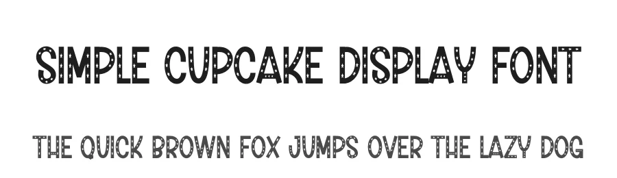 Simple Cupcake Display Font by andikastudio — Display Font