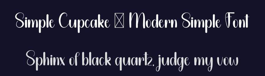 Simple Cupcake – Modern Simple Font by freshtypeink — Display Font — thumbnail 2