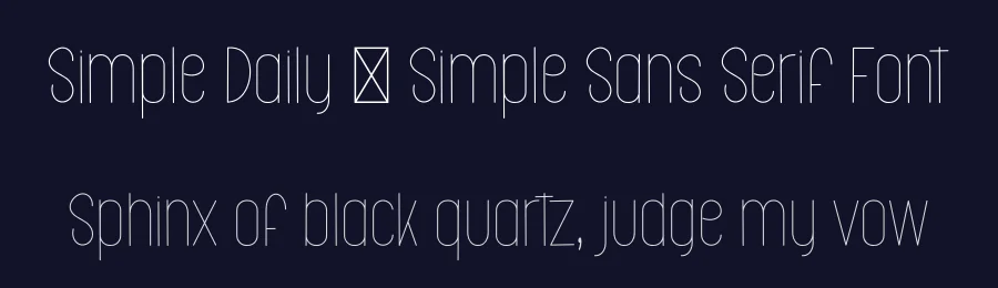 Simple Daily – Simple Sans Serif Font by freshtypeink — Display Font — thumbnail 2