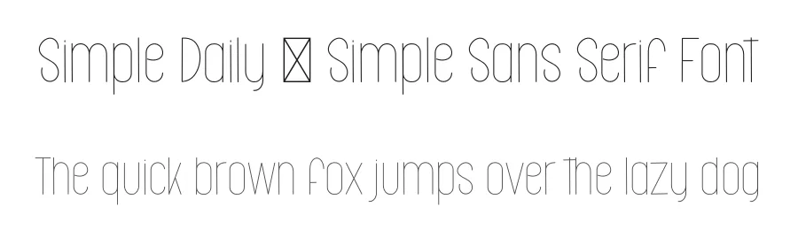 Simple Daily – Simple Sans Serif Font by freshtypeink — Display Font