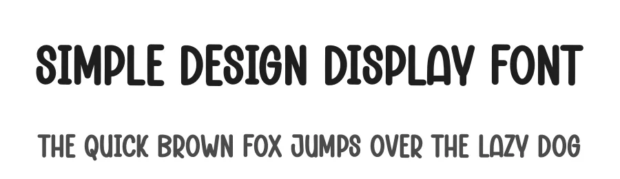 Simple Design Display Font by andikastudio — Display Font