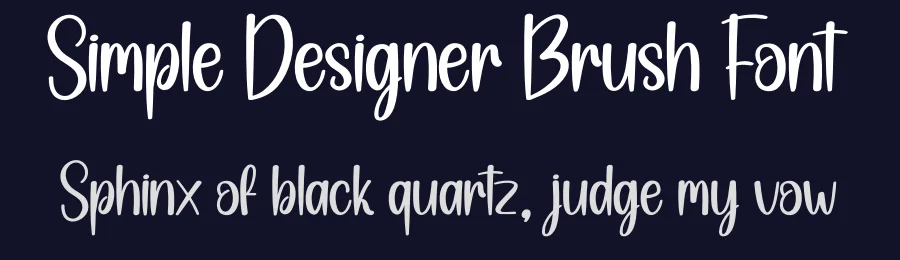 Simple Designer Brush Font by creativeletter — Display Font — thumbnail 2