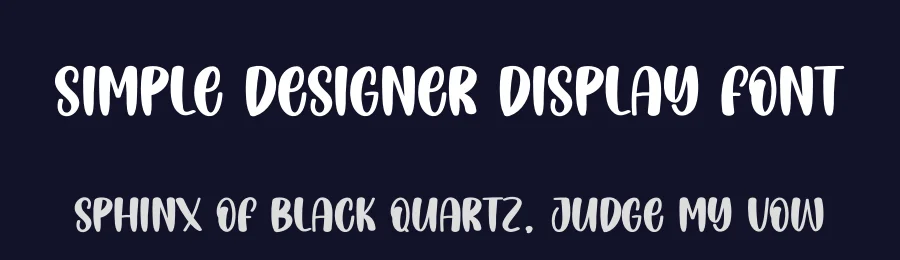 Simple Designer Display Font by creativeletter — Display Font — thumbnail 2