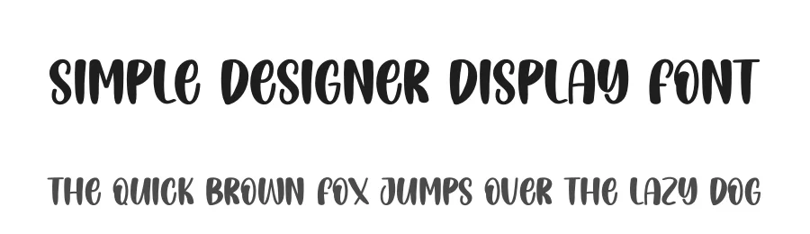 Simple Designer Display Font by creativeletter — Display Font