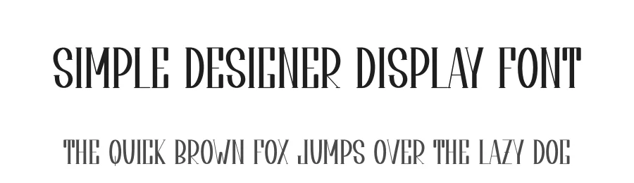 Simple Designer Display Font by creativeletter — Display Font