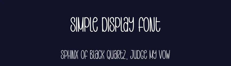 Simple Display Font by Wati Studio — Display Font — thumbnail 2
