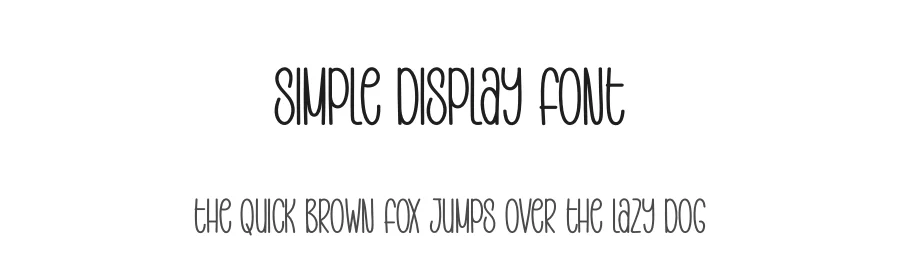 Simple Display Font by Wati Studio — Display Font