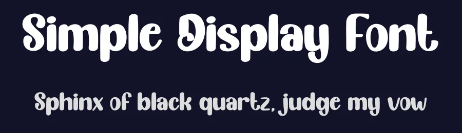 Simple Display Font by creativeletter — Display Font — thumbnail 2