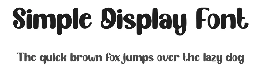Simple Display Font by creativeletter — Display Font