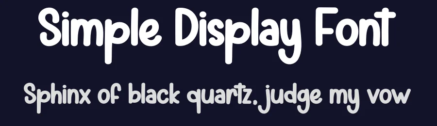 Simple Display Font by andikastudio — Display Font — thumbnail 2