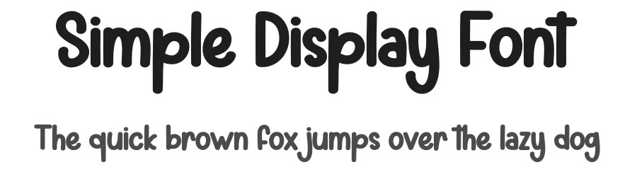 Simple Display Font by andikastudio — Display Font