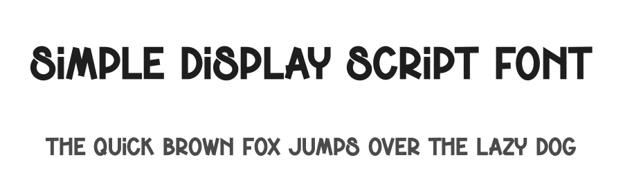 Simple Display Script Font by creativeletter — Display Font