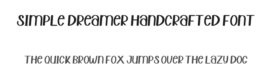 Simple Dreamer Handcrafted Font by inermediaSTUDIO — Display Font