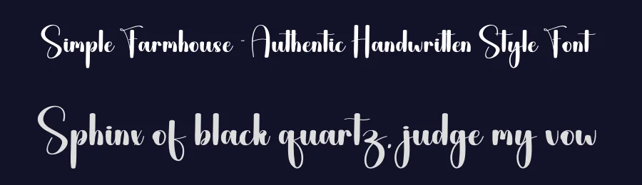Simple Farmhouse – Authentic Handwritten Style Font by andikastudio — Script Handwritten Font — thumbnail 2