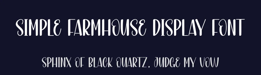 Simple Farmhouse Display Font by creativeletter — Display Font — thumbnail 2