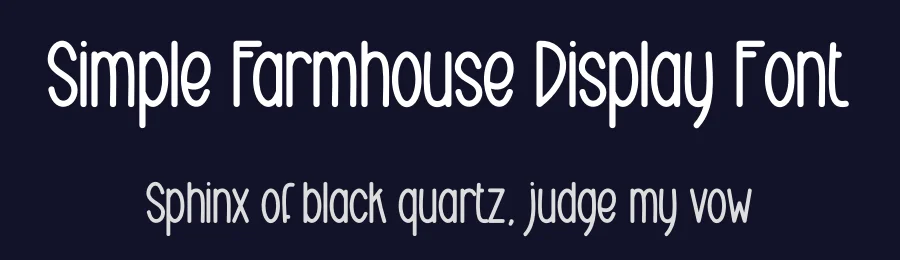 Simple Farmhouse Display Font by creativeletter — Display Font — thumbnail 2