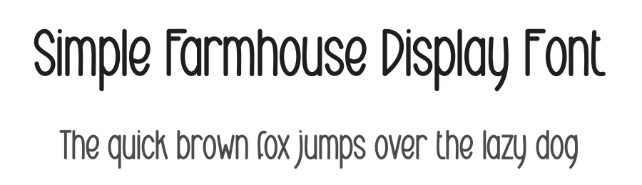 Simple Farmhouse Display Font by creativeletter — Display Font