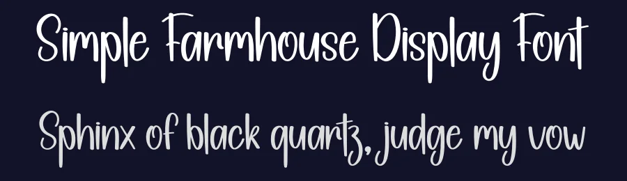 Simple Farmhouse Display Font by creativeletter — Display Font — thumbnail 2