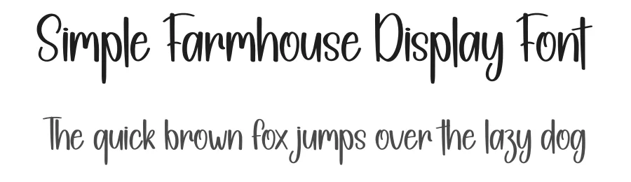 Simple Farmhouse Display Font by creativeletter — Display Font