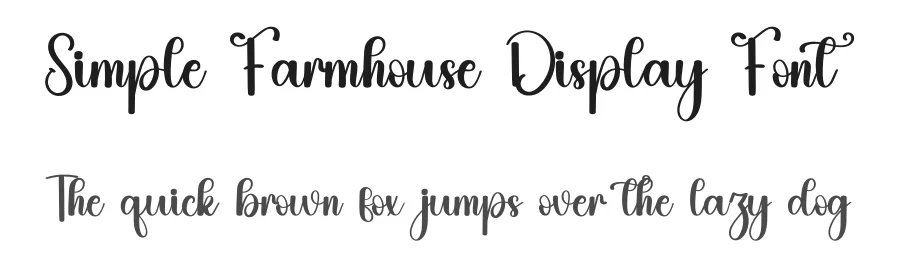 Simple Farmhouse Display Font by inermediaSTUDIO — Script Handwritten Font