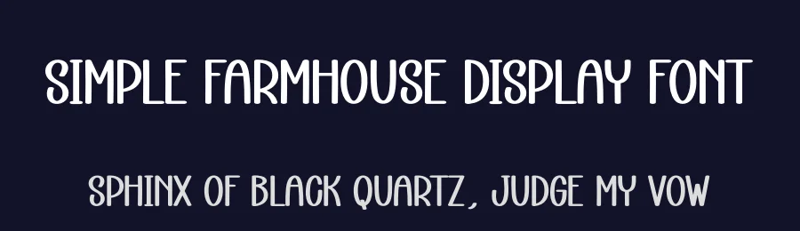 Simple Farmhouse Display Font by creativeletter — Display Font — thumbnail 2