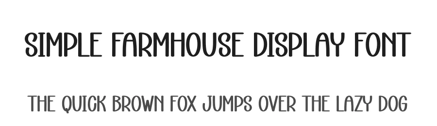 Simple Farmhouse Display Font by creativeletter — Display Font