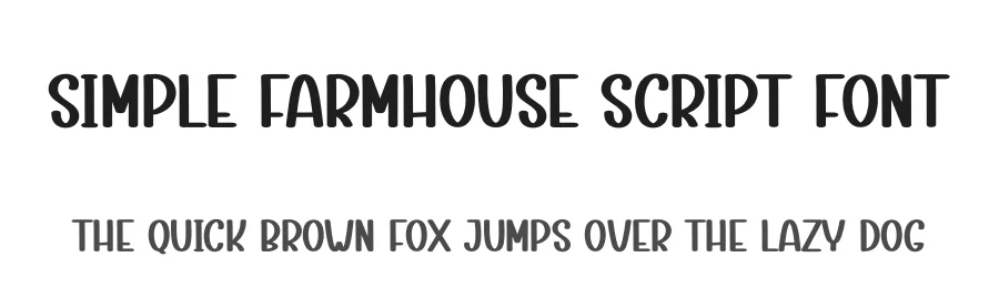 Simple Farmhouse Script Font by creativeletter — Display Font