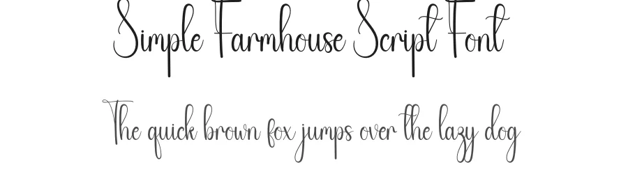 Simple Farmhouse Script Font by andikastudio — Script Handwritten Font