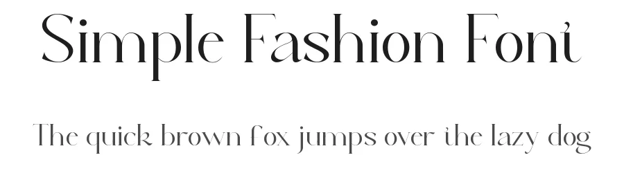 Simple Fashion Font by nihstudio — Display Font