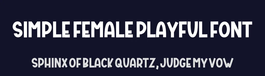 Simple Female Playful Font by freshtypeink — Display Font — thumbnail 2