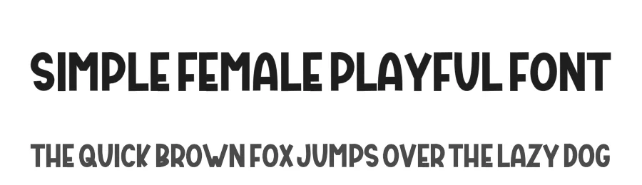 Simple Female Playful Font by freshtypeink — Display Font
