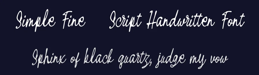 Simple Fine – Script Handwritten Font by Lettermine — Script Handwritten Font — thumbnail 2
