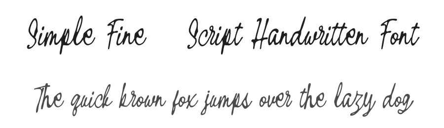 Simple Fine – Script Handwritten Font by Lettermine — Script Handwritten Font