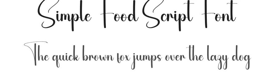 Simple Food Script Font by creativeletter — Script Handwritten Font