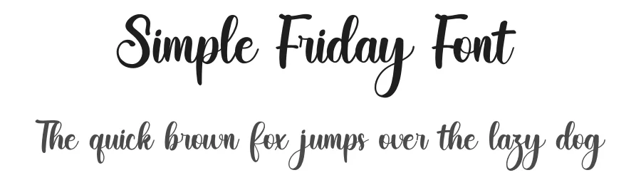 Simple Friday Font by inermediaSTUDIO — Script Handwritten Font