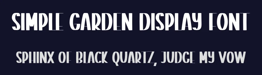Simple Garden Display Font by creativeletter — Display Font — thumbnail 2