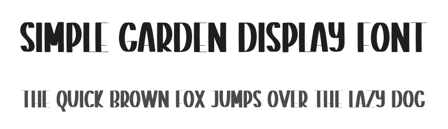 Simple Garden Display Font by creativeletter — Display Font
