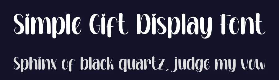 Simple Gift Display Font by andikastudio — Display Font — thumbnail 2