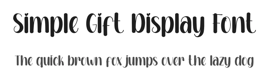 Simple Gift Display Font by andikastudio — Display Font