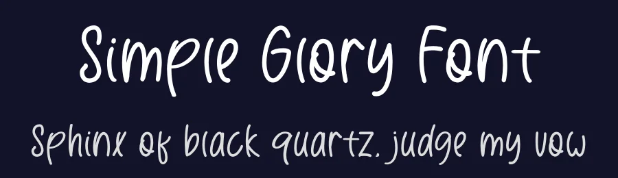 Simple Glory Font by Wildan Type — Display Font — thumbnail 2