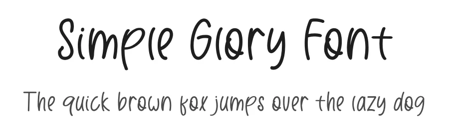 Simple Glory Font by Wildan Type — Display Font