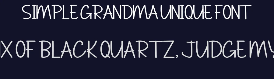 Simple Grandma Unique Font by inermediaSTUDIO — Display Font — thumbnail 2